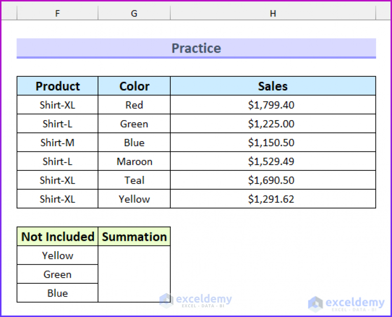 how-to-use-sumifs-when-cells-are-not-equal-to-multiple-text