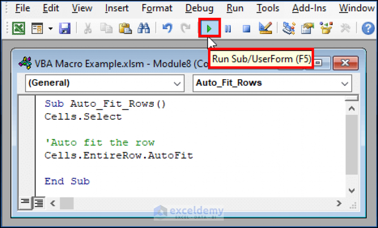 22 Macro Examples In Excel VBA - ExcelDemy