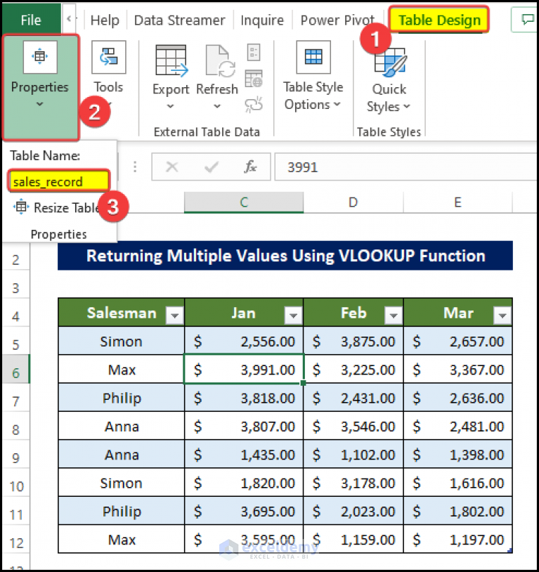 How to Vlookup and Return Multiple Values in Drop Down List