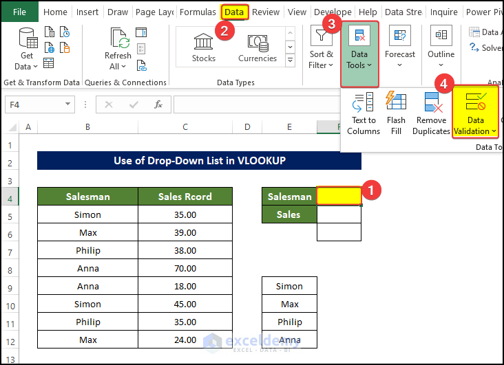 How To Vlookup And Return Multiple Values In Drop Down List