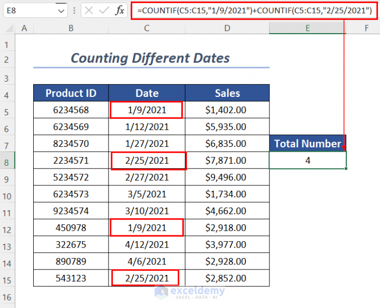 Excel Countif Function With Multiple Criteria And Date Range 0445