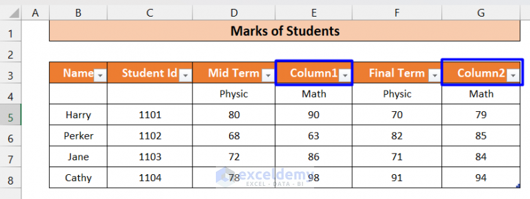 how-to-create-a-table-with-merged-cells-in-excel-4-easy-methods