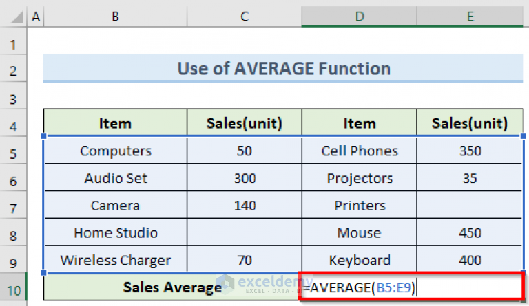 how-to-calculate-average-only-for-cells-with-values-in-excel