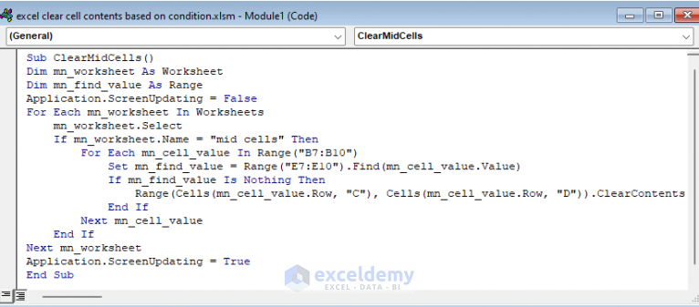 how-to-clear-cell-contents-based-on-condition-in-excel-7-ways