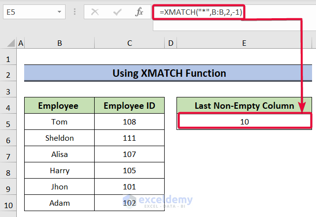 How To Go To Last Non Empty Cell In Column In Excel 9 Easy Ways ExcelDemy