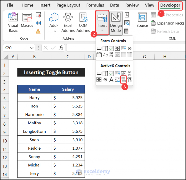 how-to-change-cell-value-using-toggle-button-in-excel