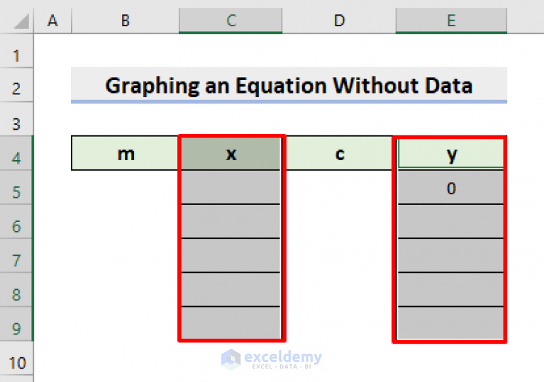 how-to-graph-an-equation-in-excel-without-data-with-easy-steps