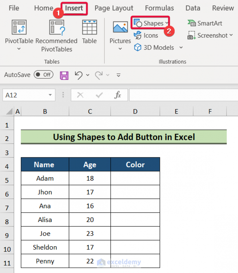 How To Add Button In Excel 3 Handy Ways ExcelDemy