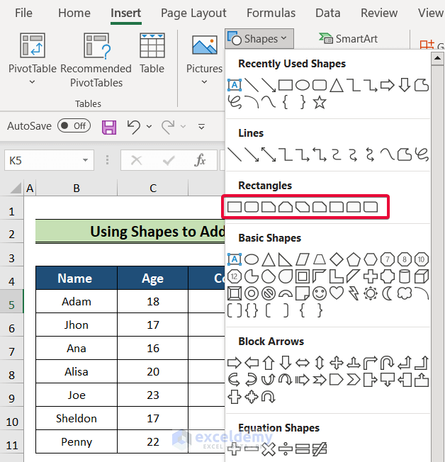 How To Add Button In Excel 3 Handy Ways Exceldemy 0244
