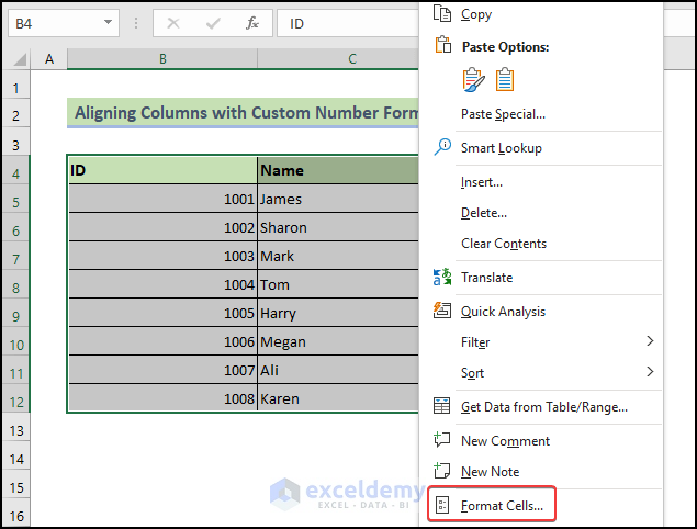 how-to-align-columns-in-excel-4-easy-methods-exceldemy