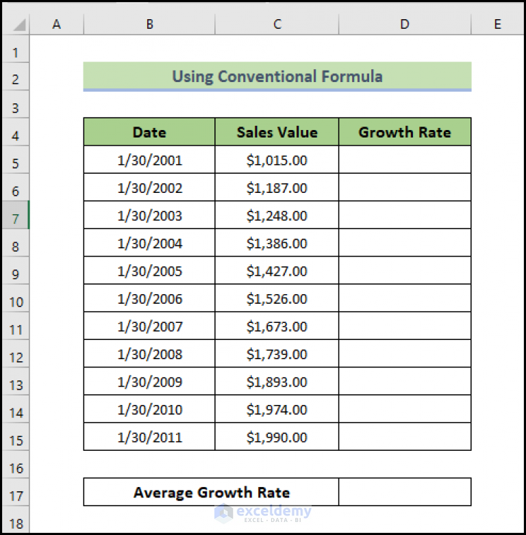 how-to-calculate-average-growth-rate-in-excel-3-easy-methods