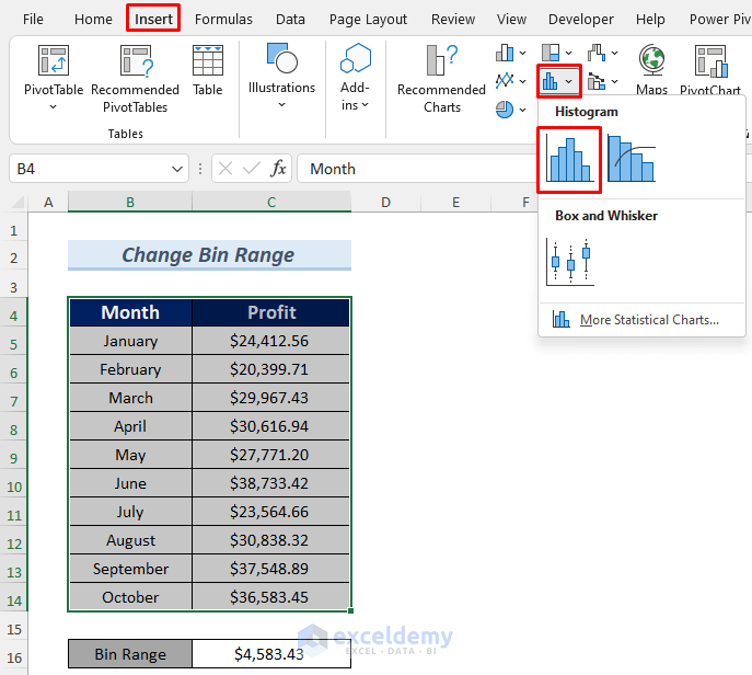 How To Change Bin Range In Excel Histogram with Quick Steps 