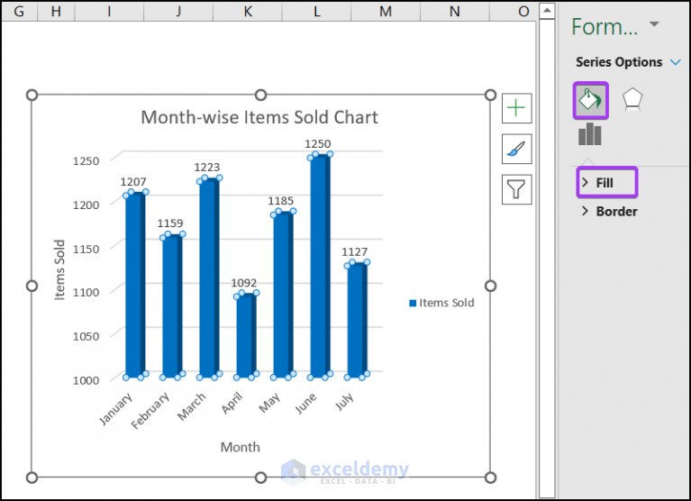 How to Change Series Color in Excel Chart (5 Quick Ways)