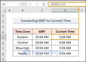 How To Convert Time Zones In Excel (3 Ways) - ExcelDemy