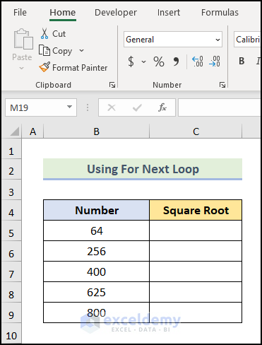 How to Find Square Root in Excel VBA (3 Suitable Methods)