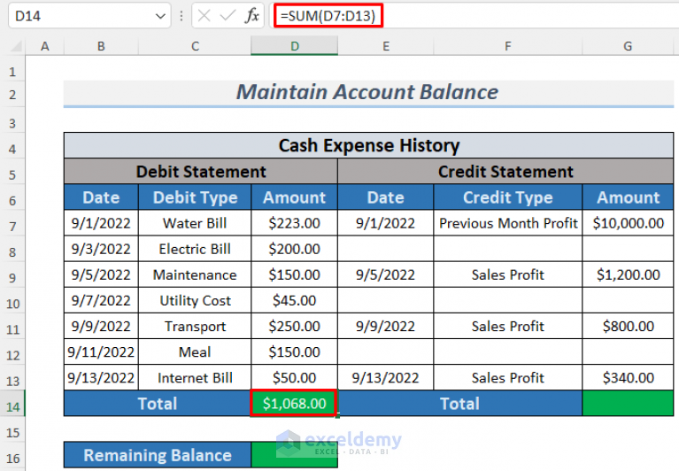 How to Maintain Accounts in Excel Sheet Format (4 Templates)