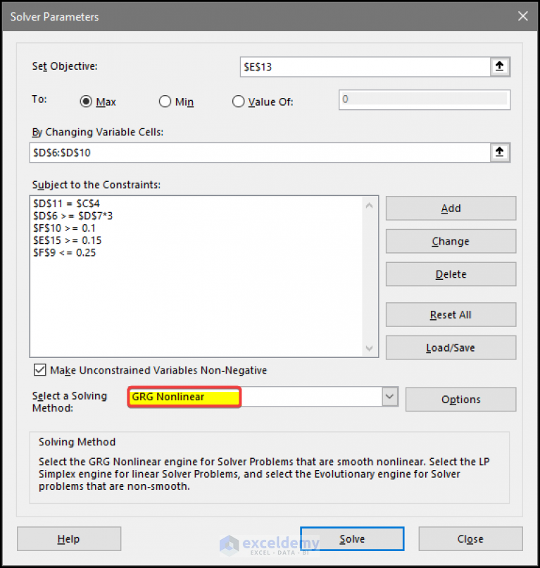 How to Do Portfolio Optimization Using Excel Solver ExcelDemy