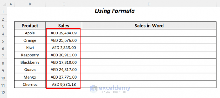 how-to-spell-number-in-dirhams-in-excel-2-handy-ways