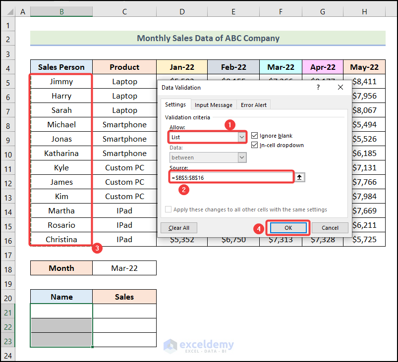 How To Apply SUMIFS With INDEX MATCH For Multiple Columns And Rows