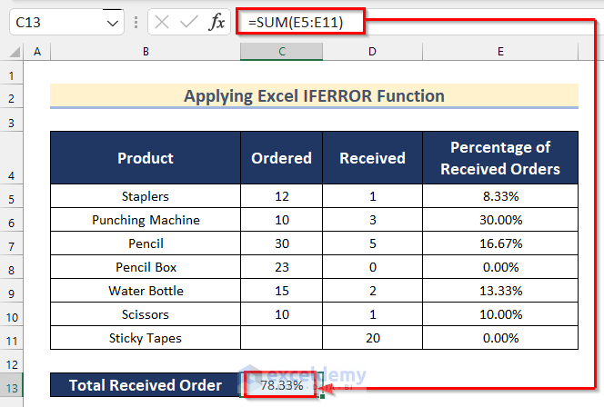 How To Calculate Total Percentage From Multiple Percentages In Excel