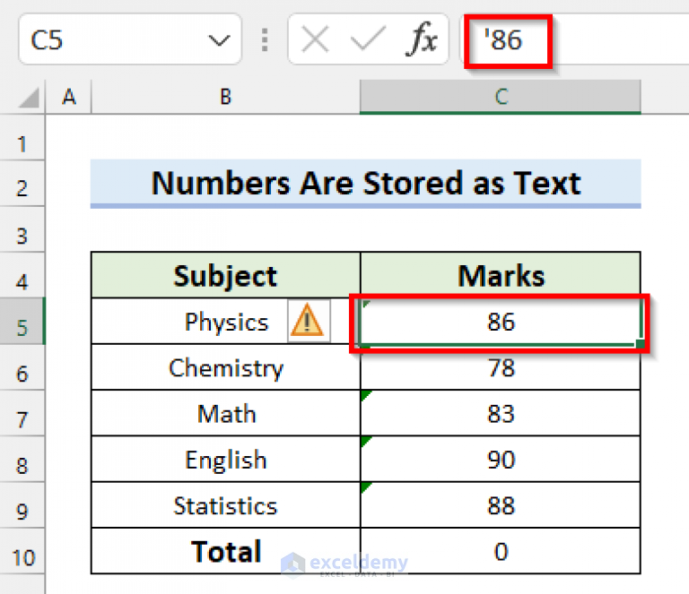 [Solved!] Excel AutoSum Is Not Working and Returns 0