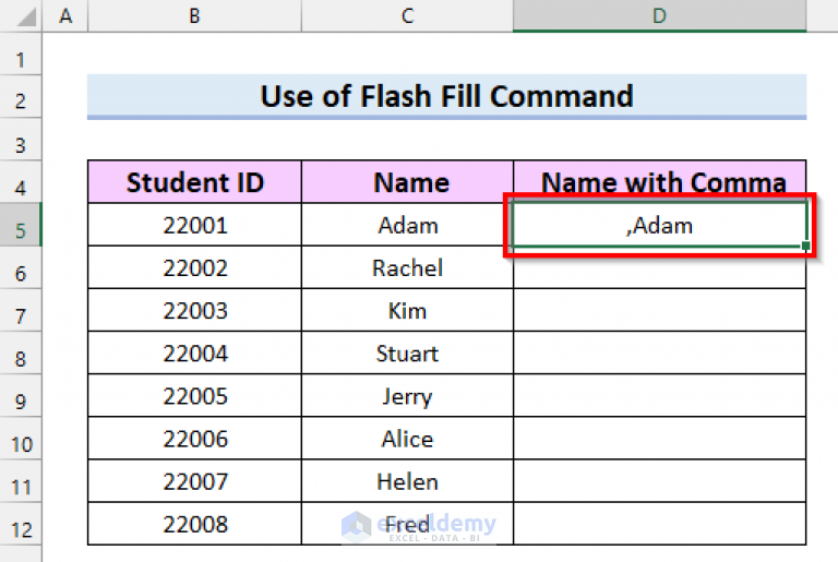 how-to-add-comma-before-text-in-excel-6-suitable-ways