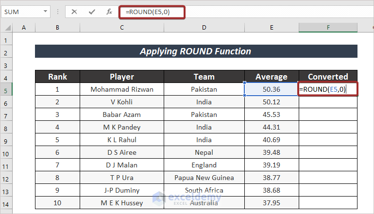 How To Convert A Decimal To A Whole Number In Excel 10 Methods 