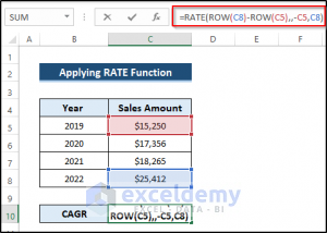 How to Calculate 3-Year CAGR with Formula in Excel (7 Ways)