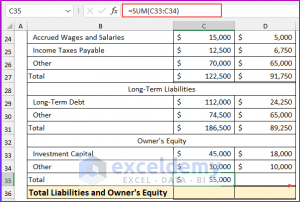 How to Create a Balance Sheet for Small Business in Excel