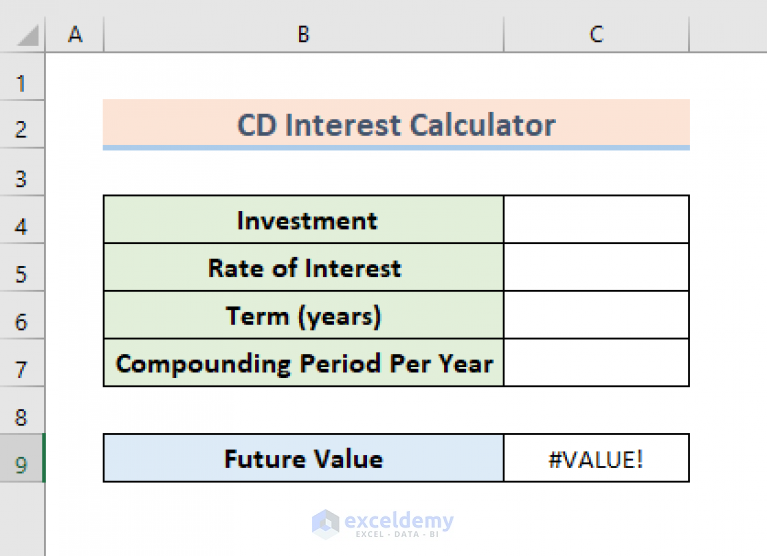 Cd Interest Cal