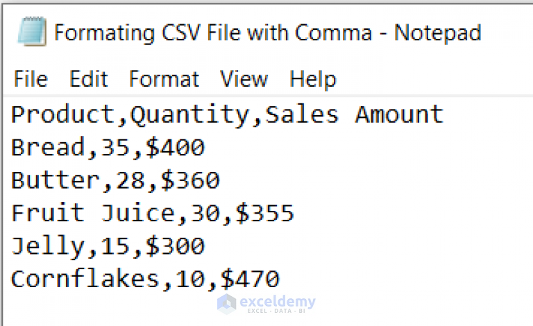 Formatting CSV File in Excel (With 2 Examples) - ExcelDemy