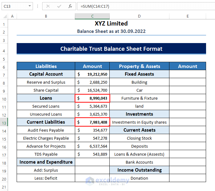 how-to-prepare-charitable-trust-balance-sheet-format-in-excel