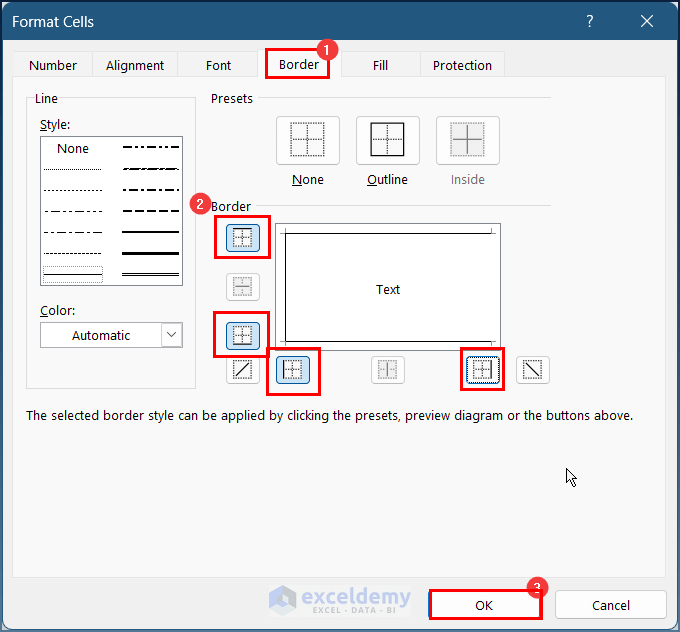 How to Apply Top and Bottom Border in Excel (5 Examples)