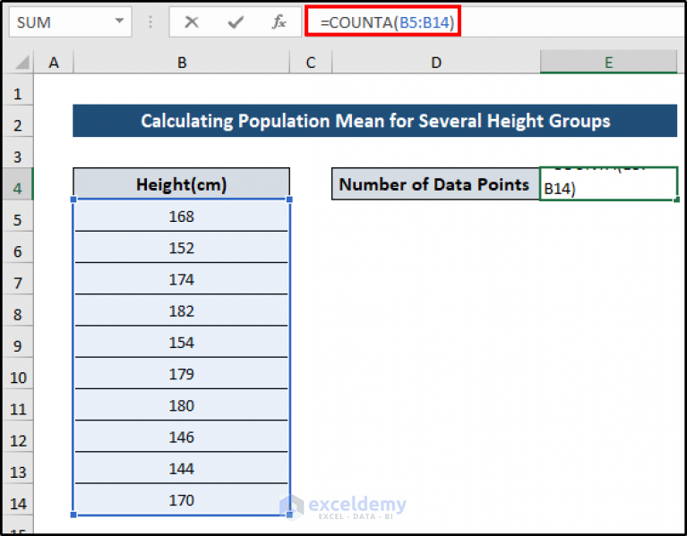 how-to-calculate-population-mean-in-excel-2-examples