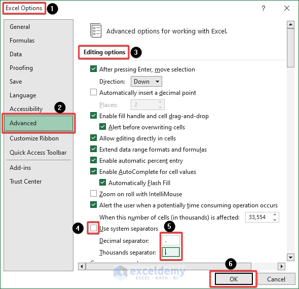 How To Change Comma To Dot In Excel 4 Handy Ways 