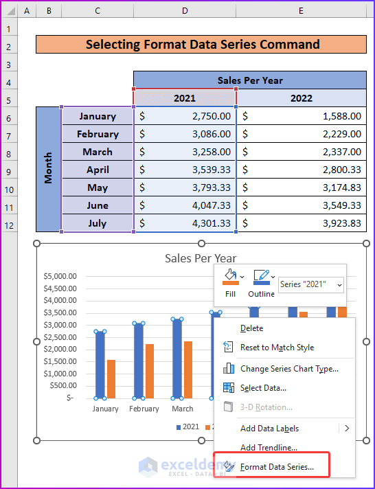 How To Change Width Of Column In Excel Chart with Easy Steps 