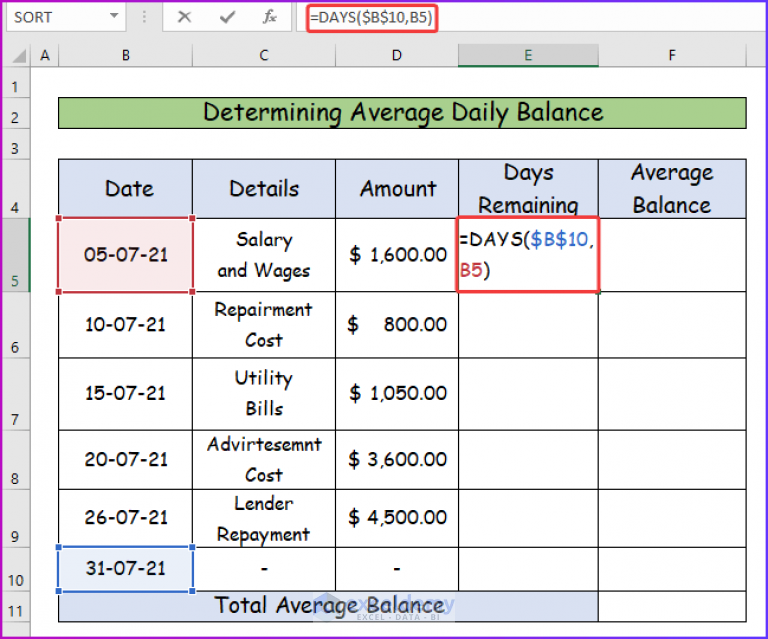 How To Create Line Of Credit Payment Calculator In Excel 1705