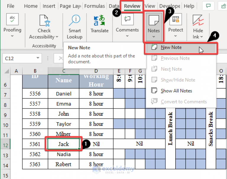 How To Make A Work Schedule In Excel 3 Handy Examples