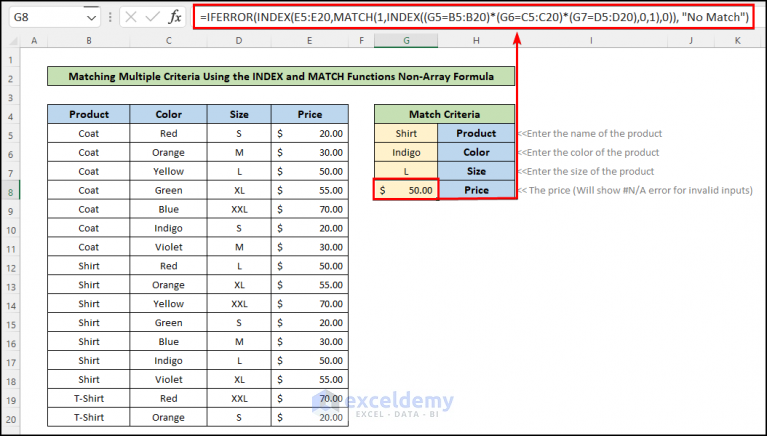 how-to-match-multiple-criteria-from-different-arrays-in-excel