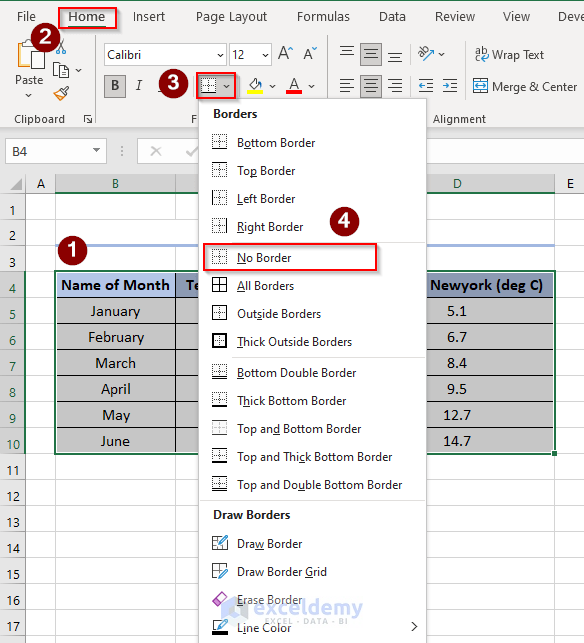  How To Remove Text Box Border In Excel 2 Useful Methods 