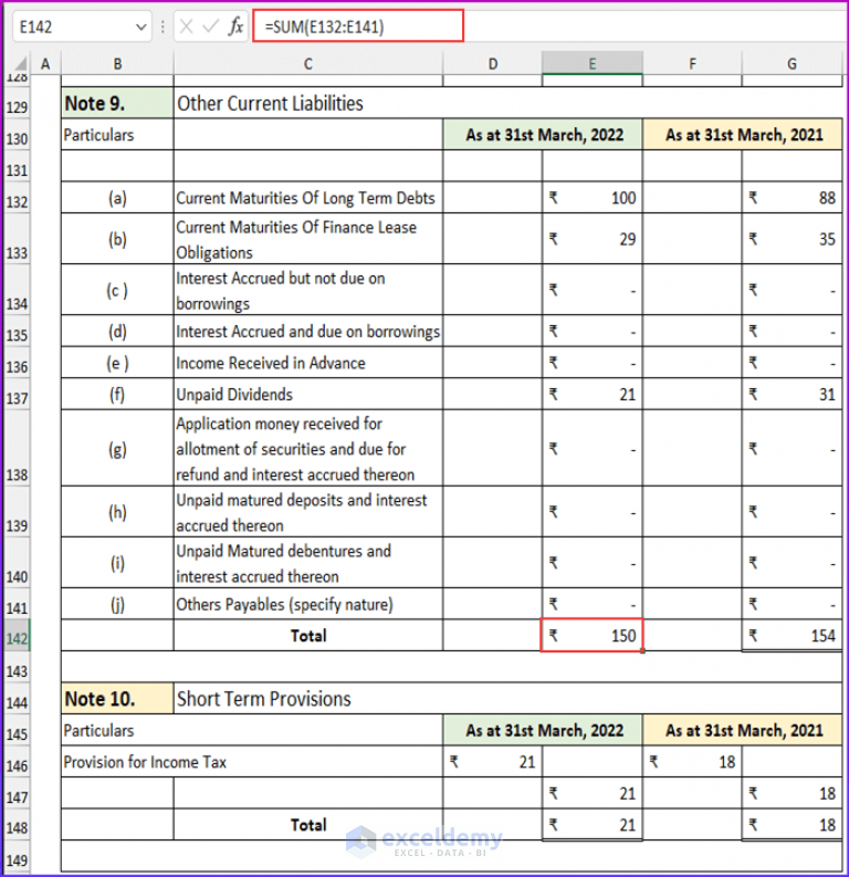 revised-schedule-3-balance-sheet-format-in-excel-with-formula