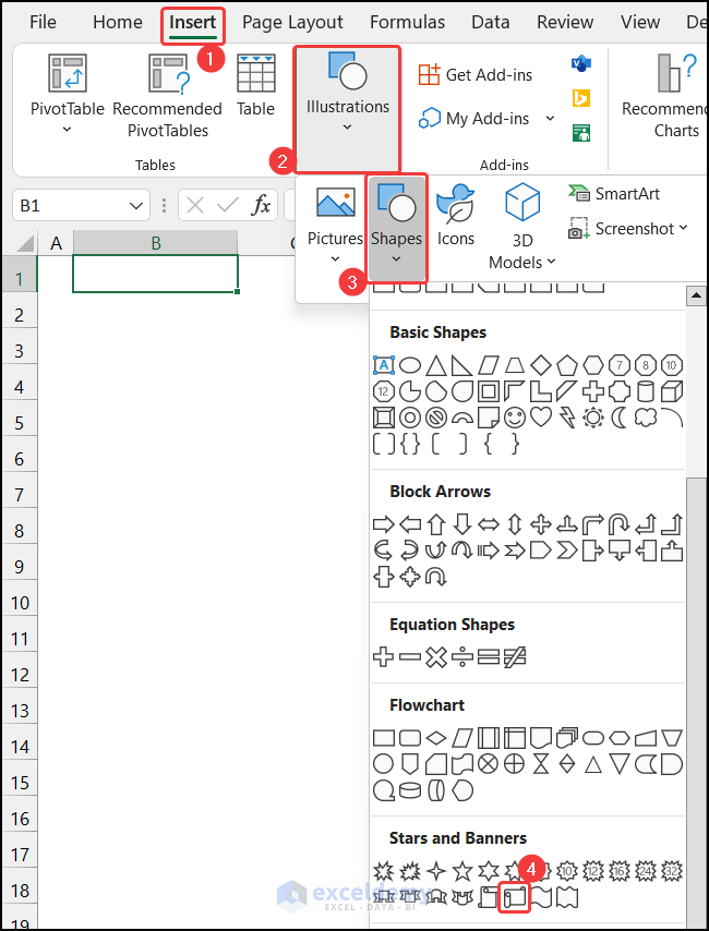 Choosing proper shape to create a consolidated balance sheet format 