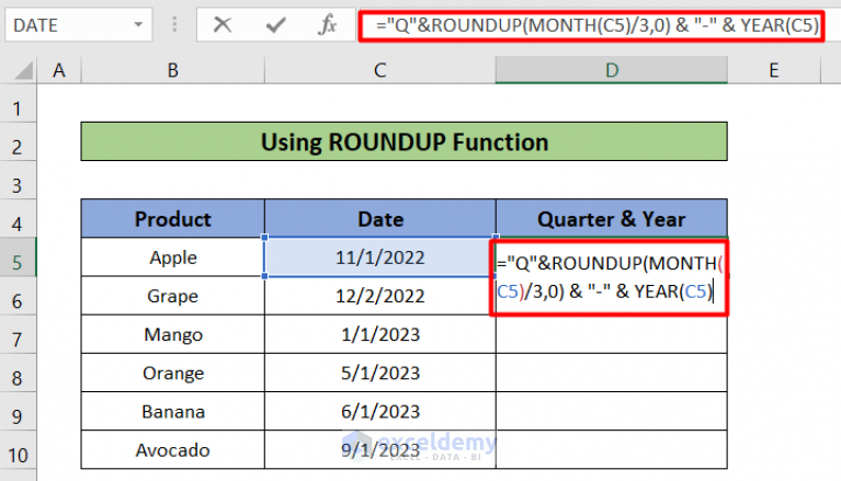 how-to-convert-date-to-quarter-and-year-in-excel