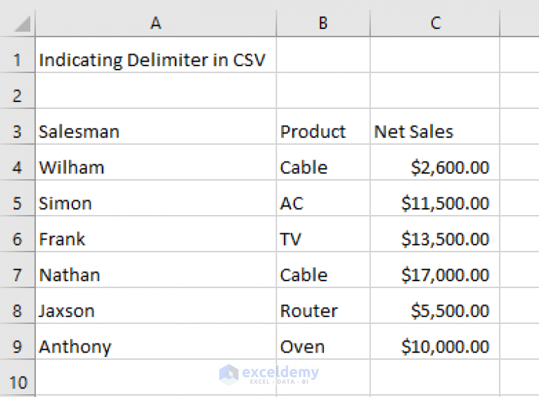 How To Open Csv With Delimiter In Excel 6 Simple Ways 8795