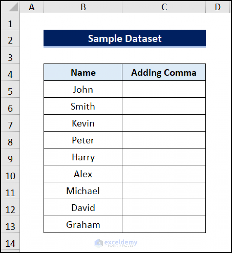 how-to-add-comma-in-excel-at-the-end-5-methods-exceldemy