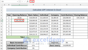 How To Calculate GPF Interest In Excel (with Easy Steps)