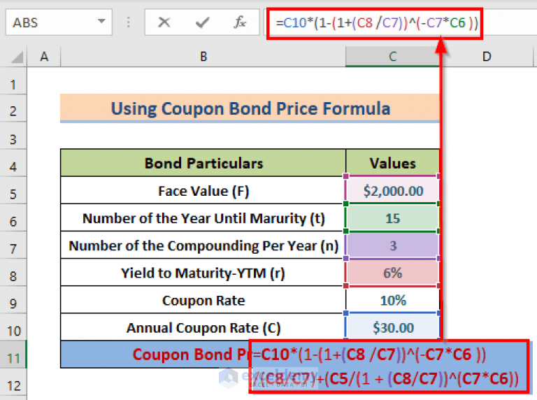 How To Calculate The Issue Price Of A Bond In Excel - ExcelDemy