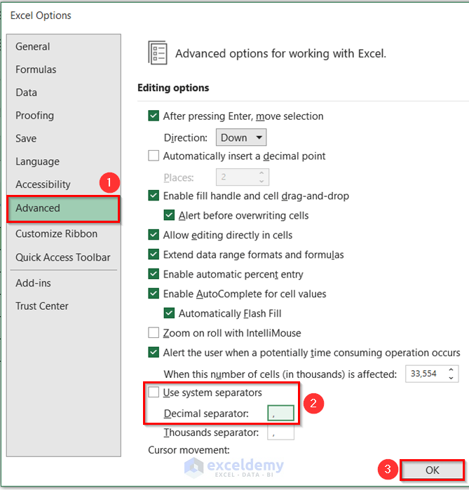 how-to-change-decimal-separator-in-excel-7-quick-methods