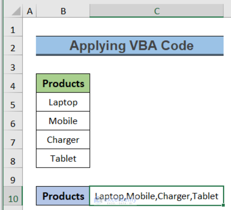 How To Convert Column To Text With Delimiter In Excel Exceldemy 6835