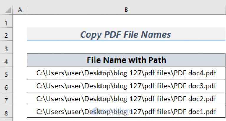 how-to-copy-pdf-file-names-into-excel-9-efficient-methods